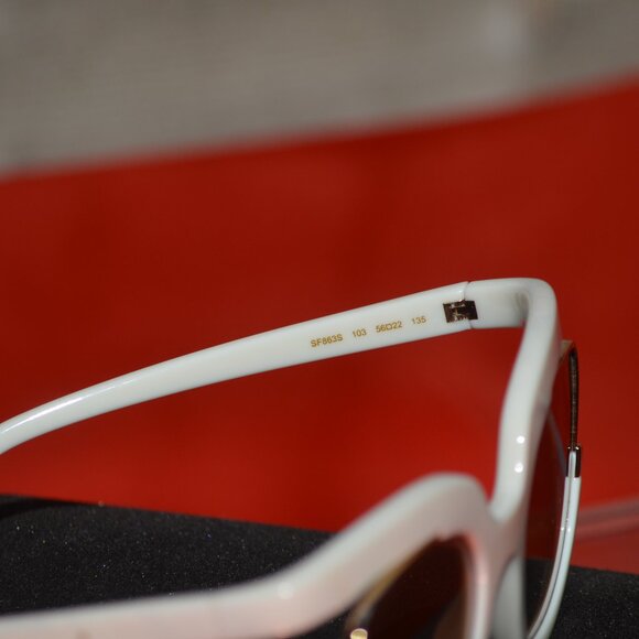 Salvatore Ferragamo Sunglasses Gold Mirror SF863S 103 56 22 135 Made in Italy Co main image 4